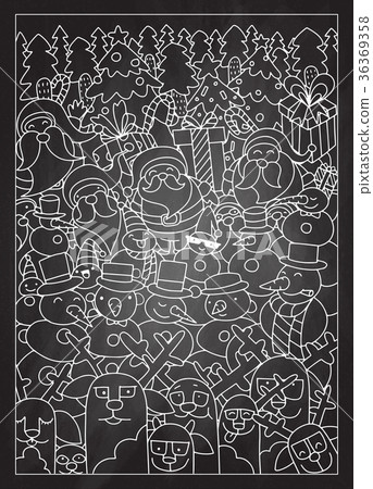 Vector illustration of Doodle Christmas background Vector illustration of Doodle Christmas background 36369358