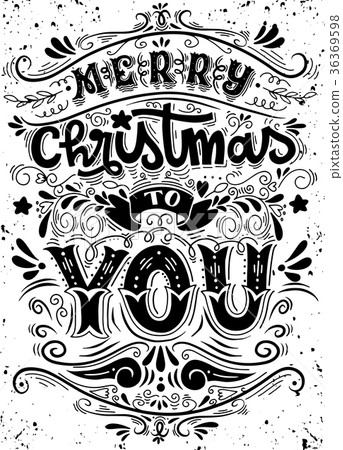 Merry Christmas Everyone, Vintage Background  36369598