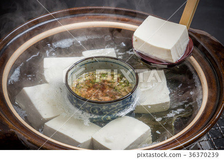 Tofu Boiled tofu (bean curd) Japanese food Tofu Boiled tofu (bean curd) Japanese food 36370239