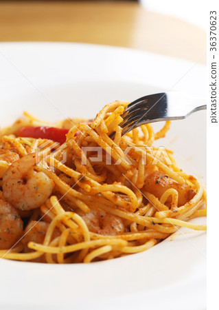 Shrimp, red sauce, tomato, italian pasta, food 36370623
