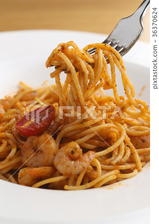 Shrimp, red sauce, tomato, italian pasta, food 36370624