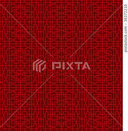 Seamless Chinese window tracery pattern background 36372210