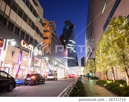 Nagoya station square Midland Square back entertainment district and mode Gakuen Spiral Towers 36372716
