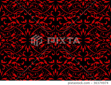 Seamless Chinese Botanic Garden Flower Background  36374974