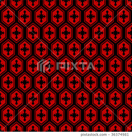 Seamless Chinese Botanic Garden Flower Background  36374981