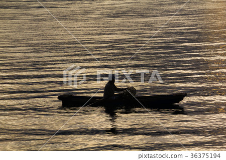 Sunset Sunrise with reflections at Lake Toba,  36375194