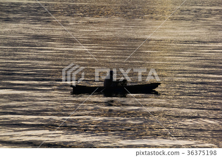 Sunset Sunrise with reflections at Lake Toba,   36375198