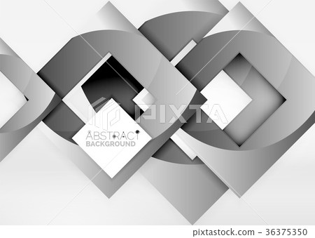 Squares geometric object in light 3d space 36375350