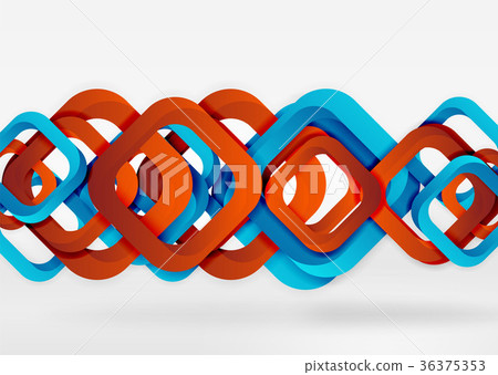 Squares geometric shapes in light grey 3d space 36375353