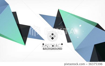 Triangle design business template with lights 36375396