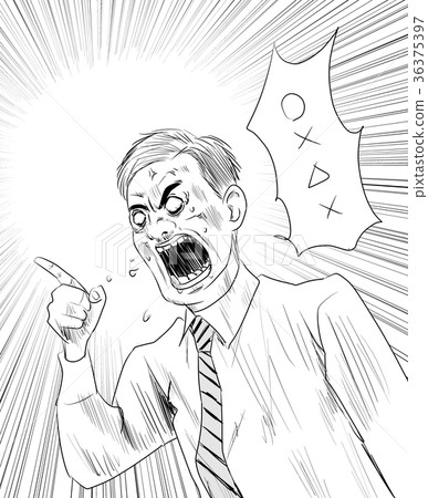 An angry businessman (gag touch) 36375397