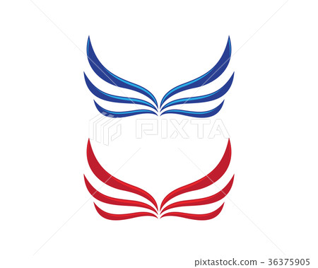 Wing Falcon Logo Template vector 36375905