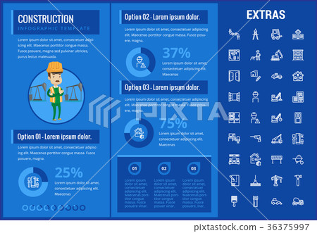 Construction infographic template and elements. Construction infographic template and elements. 36375997