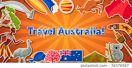 Australia banner design. Australian traditional 36376987