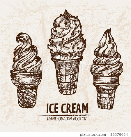 Digital vector detailed line art ornamented ice 36379634