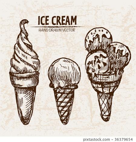 Digital vector detailed line art ornamented ice Digital vector detailed line art ornamented ice 36379654
