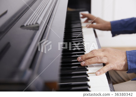 Old man, man, piano 36380342