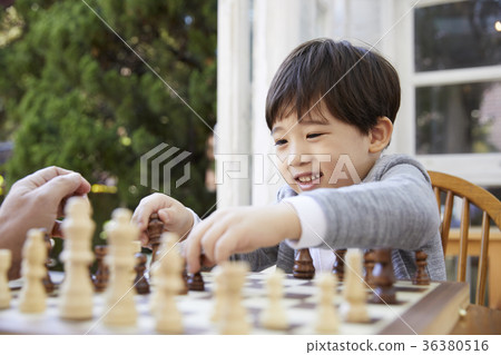 祖父,孫子,象棋 祖父,孫子,象棋 36380516