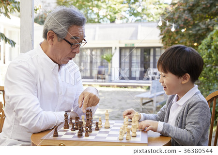 祖父，孫子，象棋 36380544