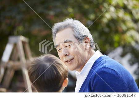 祖父,孫子,在一起,幸福 祖父,孫子,在一起,幸福 36381147