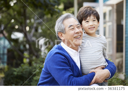 祖父,孫子,在一起,幸福 祖父,孫子,在一起,幸福 36381175