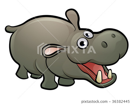 Hippo Safari Animals Cartoon Character Hippo Safari Animals Cartoon Character 36382445
