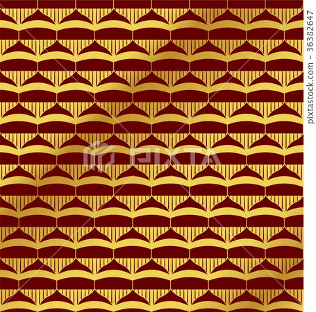 Seamless Golden Chinese Botanic Plant Background Seamless Golden Chinese Botanic Plant Background 36382647