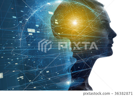 Human and mental image 36382871