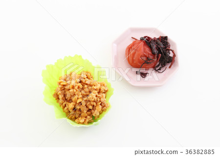 Delicious natto and pickled plum Delicious natto and pickled plum 36382885