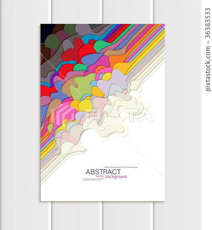 Vector brochure A5 or A4 format abstract uneven Vector brochure A5 or A4 format abstract uneven 36383533