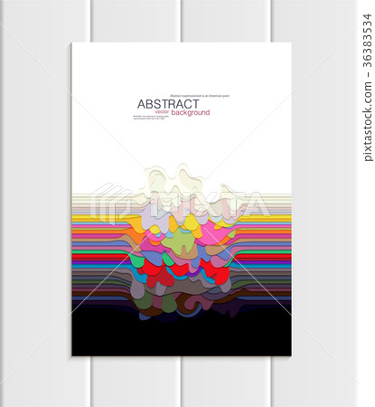Vector brochure A5 or A4 format abstract uneven Vector brochure A5 or A4 format abstract uneven 36383534