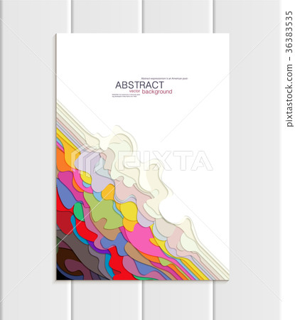 Vector brochure A5 or A4 format abstract uneven Vector brochure A5 or A4 format abstract uneven 36383535