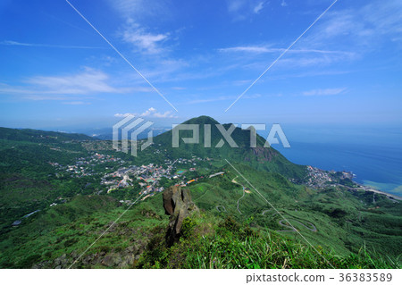新北市,基隆山,雞籠山,中華台北,東北角,東北角海岸國家風景區,金瓜石,水湳洞,陰陽海,藍天 36383589