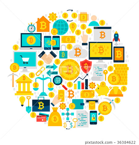 Bitcoin Icons Circle 36384622
