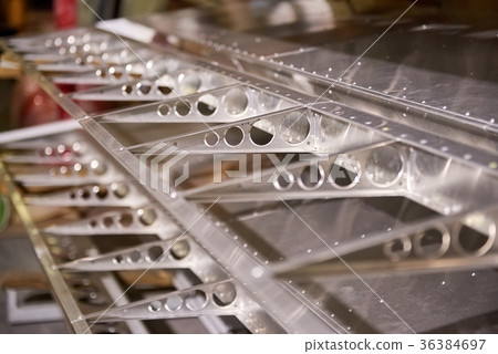 Airplane wing ribs. 36384697