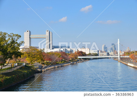 名古屋市堀川都市風景 名古屋市堀川都市風景 36386963