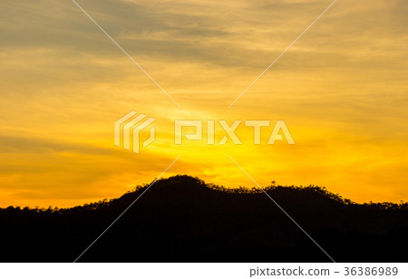 sunset at moutain 36386989