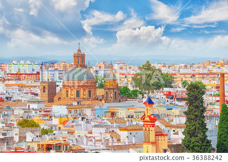 Panoramic view of the city of Seville Panoramic view of the city of Seville 36388242