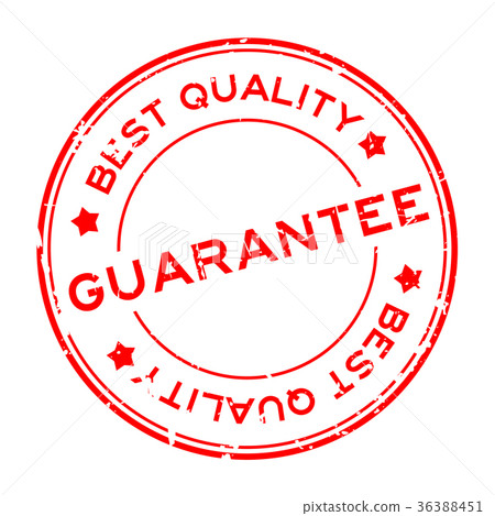 Grunge red best quality guarantee rubber stamp - Stock Illustration ...