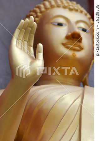 Hand of Buddha In Buddhist temple in Thailand 36388538