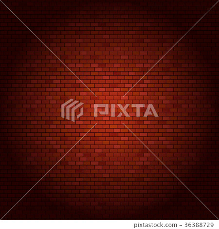 Red brick wall vector illustration - Stock Illustration [36388729] - PIXTA