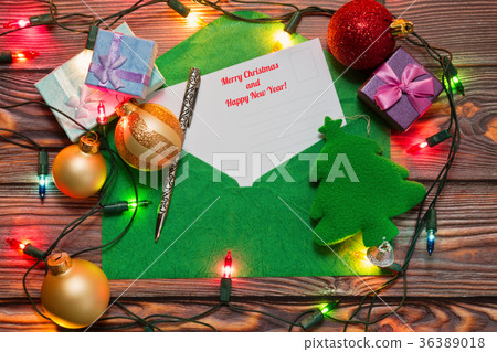 New Year and Christmas congratulations concept New Year and Christmas congratulations concept 36389018