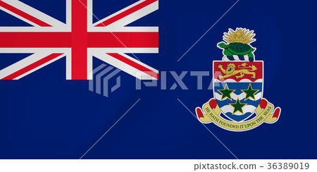 Cayman Islands waving flag 36389019