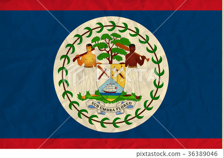 Belize paper flag 36389046