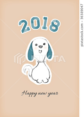 New Year's card template New Year's card template 36389047
