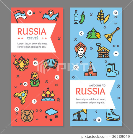 Russia Travel and Tourism Flyer Banner Posters Russia Travel and Tourism Flyer Banner Posters 36389049