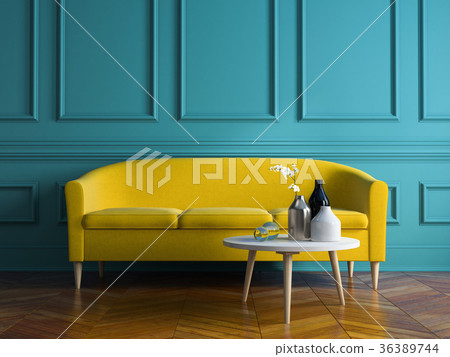 Interior modern design room 3D illustration 36389744