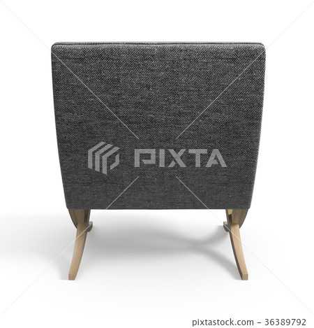 Armchair isolated on white background 3D rendering 36389792