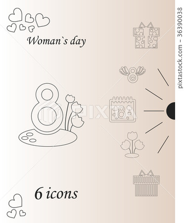 I love you womens doodle 6 icon in set of womens 36390038