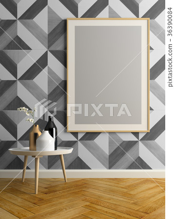 Interior modern design room 3D illustration Interior modern design room 3D illustration 36390084